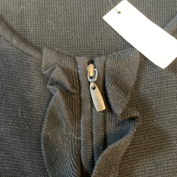 Talbot’s Zip Up cardigan sweater ruffled front NEW - Picture 4 of 7